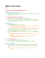SMAD 150 Notes, Week 5  (9/26)