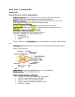 Study Guide for Exam 2 (ZOOL 4380)