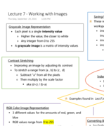 Lecture 7: Working w/ Images