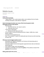 Mass Communications in Society