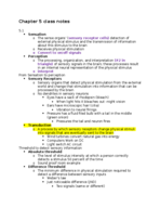 Psychology chapter 5 lecture notes
