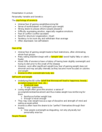 Eating Disorders Presentation 6; ED Ch 7-8