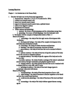 Human A&P Chapter 1 Notes