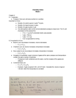 Chemistry Notes for Week 3