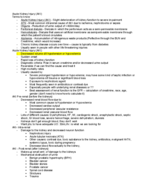 Nursing Care of the Adult, Week 7 Class Notes