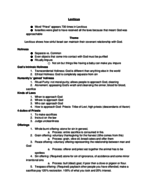 Old Testament Notes 