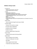 Midterm Study Guide