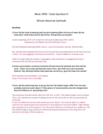 African American Spirituals 