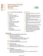 History 12 Week 4 Notes