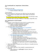 Ch. 4 continued (psych of gender)