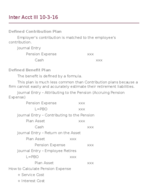 Chapter 19 Accounting for Post-Retirement Benefits