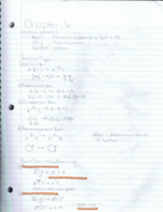 Organic Chemistry 127 Chapter 6 notes