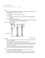 Greek Architecture, Week 2 Notes