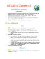 Chapter 3: Race & Ethnicity