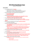 BIO 205 SI-Exam 1 Review Game 