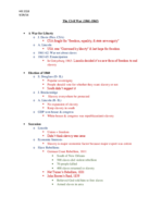 Civil War -- HIS 2110, Week 6