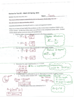 Math: Pre-Calc Test #2