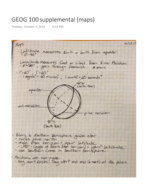 Introduction to Geography supplemental notes (maps)