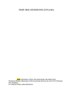EVR1001, Exam One