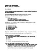 Geol 107 Midterm 2 Review Guide Liu UIUC