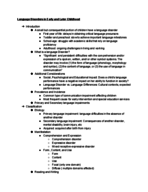 CDS Language Disorders