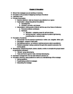 Com 114 notes chapter 2: perception