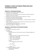 Chapter 3 notes in Organic Chemistry