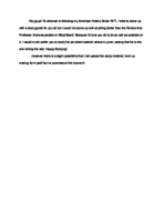 HST 206, Exam Review Comments
