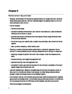 Chapter 6: Reinforcement beyond habit
