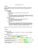 Statistics 240 Chapters 1-5 Study Guide Week 4