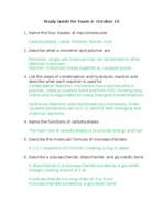 Study Guide for exam 2- chapters 5-7 in Intro Biology 