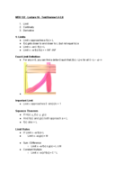 MTH 132 Week 6 Lectures