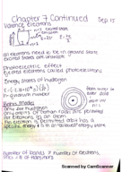Week 5 Chemistry, Mainly Chapter 7 notes