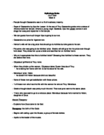 Myth (CLS 1600) Notes Week 6