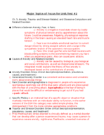 Abnormal Psychology Exam 2 Notes 
