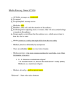 JMC 101: Media Literacy Notes 