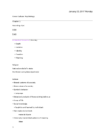 Week 1-2 Study Notes