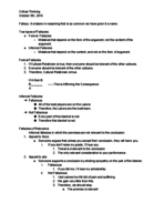 PHL 3000: Critical Thinking 10/5-10/7