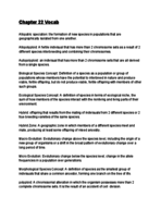 Ch 21 Biology Vocab + Quizlet study link