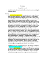 Geography Study Guide 2