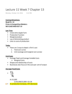 EC Lecture 11 Week 7 Chapter 13