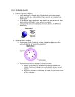 CH 105 Chapter 4-6 Study Guide and Practice Problems