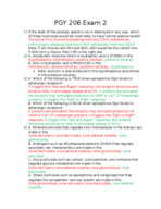PGY 206 Exam 2 possible questions