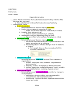 MGMT 3080 Prof Puranik Week 8 Notes