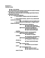 Linguistics Notes 10/12 - Semantics Pt. 1