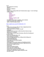 BIOS 1710: Biological Sciences II, Exam 2 Study Guide