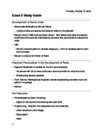 Exam 2 Study Guide