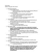 Ethics Short Answer Midterm