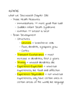 Human Development 265, Week 6 Notes