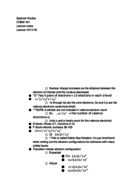 CHEM 101 Lecture Notes Week 4 